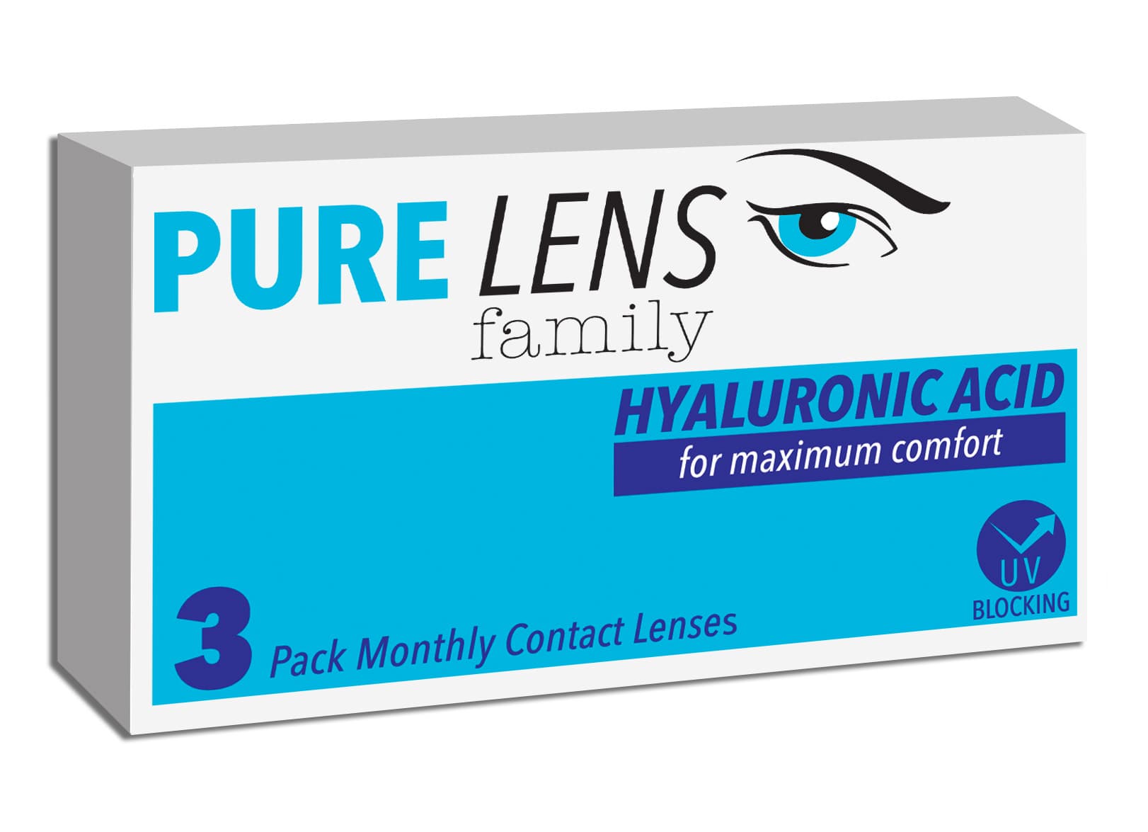 Pure Lens Hyalouronic ΜΥΩΠΙΑΣ ΜΗΝΙΑΙΟΙ - 3 ΦΑΚΟΙ