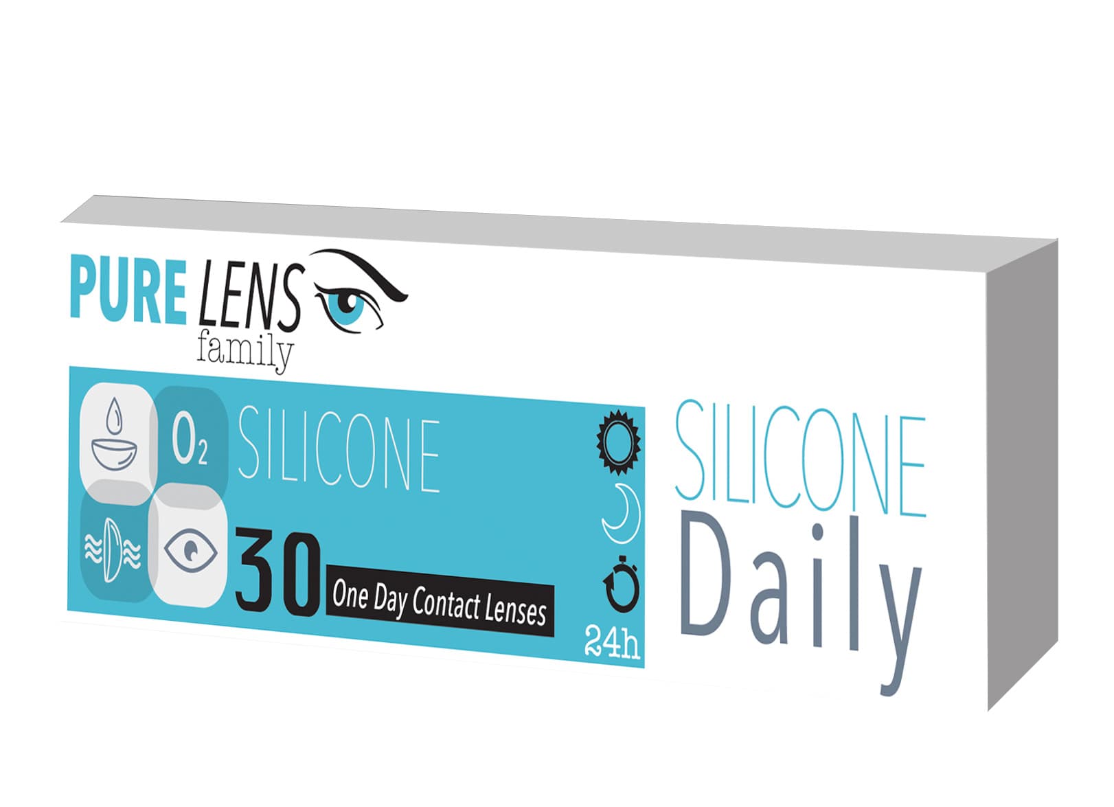 Pure Lens Silicone Daily ΜΥΩΠΙΑΣ ΗΜΕΡΗΣΙΟΙ - 30  ΦΑΚΟΙ