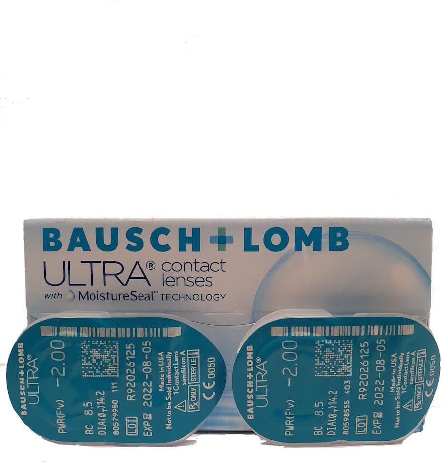 Bausch & Lomb Ultra Μυωπίας- Μηνιαίοι 6τμχ + 2 ΦΑΚΟΙ ΔΩΡΟ