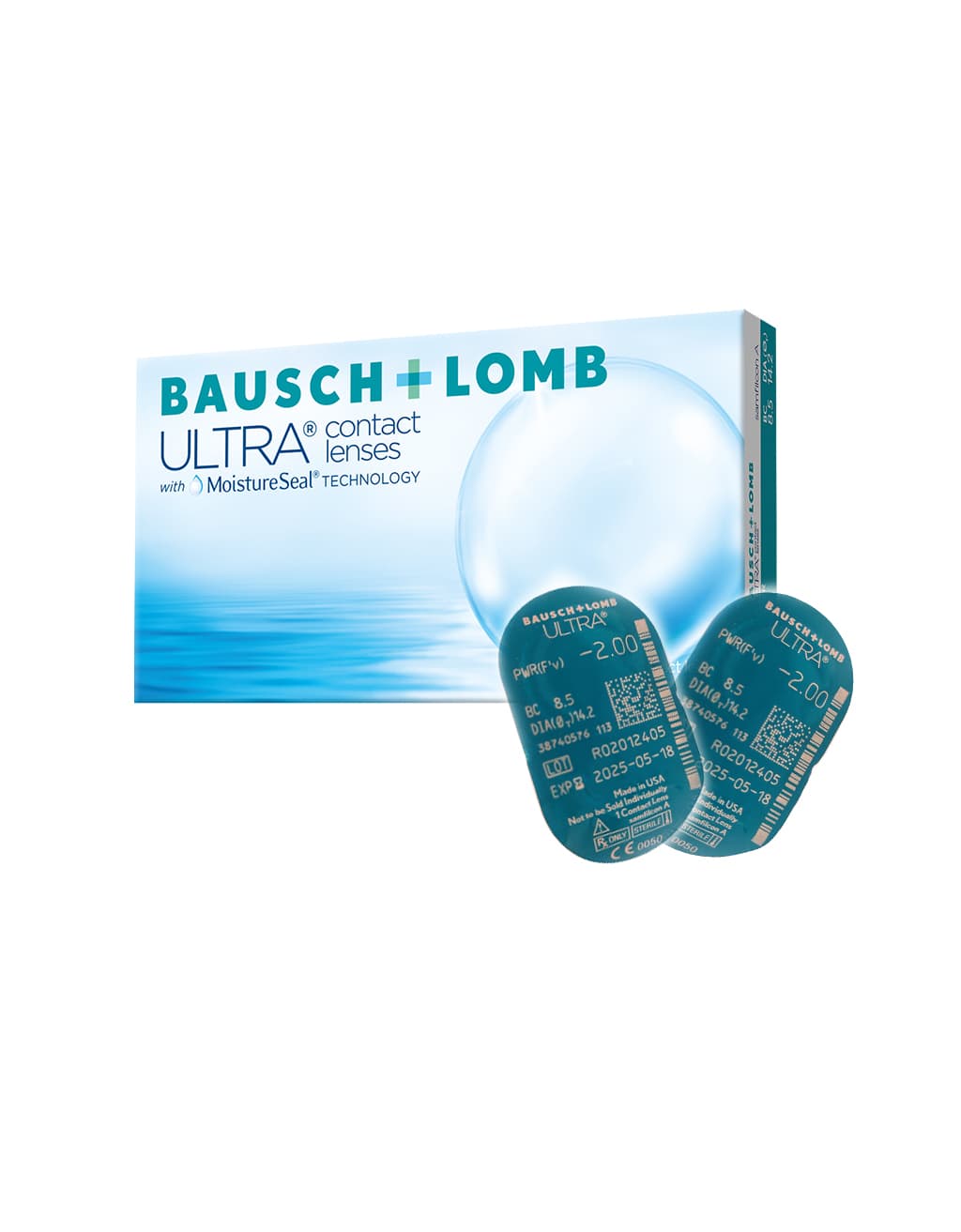 Bausch & Lomb Ultra 2 Μηνιαίοι Φακοί Επαφής Σιλικόνης Υδρογέλης