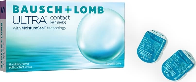 Bausch & Lomb Ultra Μυωπίας-Υπερμετρωπίας Μηνιαίοι 6τμχ +2 ΦΑΚΟΙ ΔΩΡΟ + ReNu ADVACED (360ml+60ml ΔΩΡΕΑΝ)