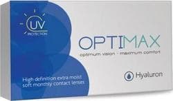 Optimax Hyaluron Μυωπίας-Υπερμετρωπίας Μηνιαίοι 3τμχ