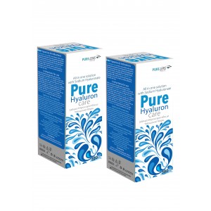 Pure Hyaluron Care Υγρό φροντίδας Μαλακών Φακών Επαφής  με Υαλουρονικό Νάτριο (380ml) 1+1 