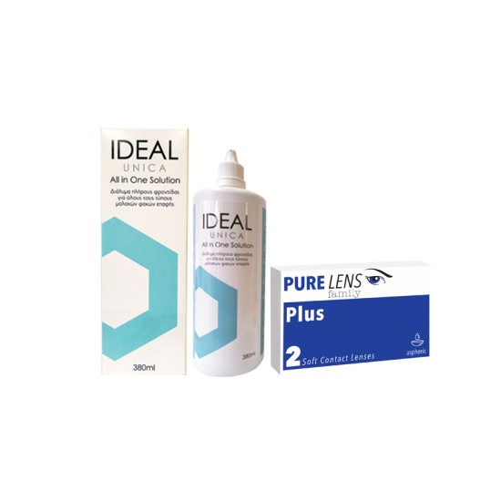 PURE LENS PLUS 2 ΦΑΚΟΙ + Ideal Unica 380ml (ΜΕΜΟΝΩΜΕΝΑ ΤΜΧ. ΧΩΡΙΣ ΚΟΥΤΙ) PURE LENS PLUS 2 ΦΑΚΟΙ + Ideal Unica 380ml (ΜΕΜΟΝΩΜΕΝΑ ΤΜΧ. ΧΩΡΙΣ ΚΟΥΤΙ)