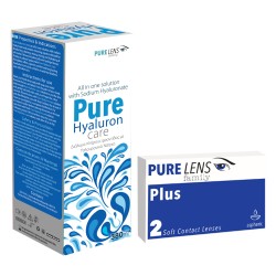 PURE LENS PLUS 2 ΦΑΚΟΙ + Pure Hyaluron Care 380ml (ΜΕΜΟΝΩΜΕΝΑ ΤΜΧ. ΧΩΡΙΣ ΚΟΥΤΙ)