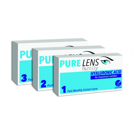 Pure Lens Hyalouronic ΜΥΩΠΙΑΣ ΜΗΝΙΑΙΟΙ - 1 ΦΑΚΟΣ  (Μεμονωμένο τμχ. Χωρίς κουτί)