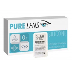 PURE LENS SILICONE ΜΗΝΙΑΙΟΙ ΜΥΩΠΙΑΣ ΥΠΕΡΜΕΤΡΩΠΙΑΣ ΣΙΛΙΚΟΝΗΣ-ΥΔΡΟΓΕΛΗΣ- 1 ΦΑΚΟΣ (Μεμονωμένο τμχ. Χωρίς κουτί)