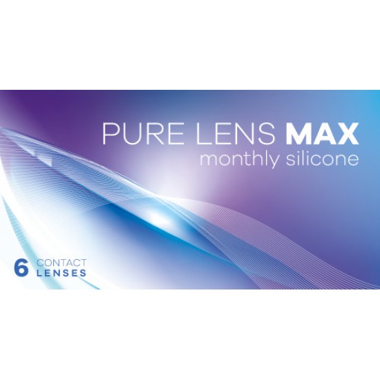 Pure Lens Max monthly silicone 6pk 